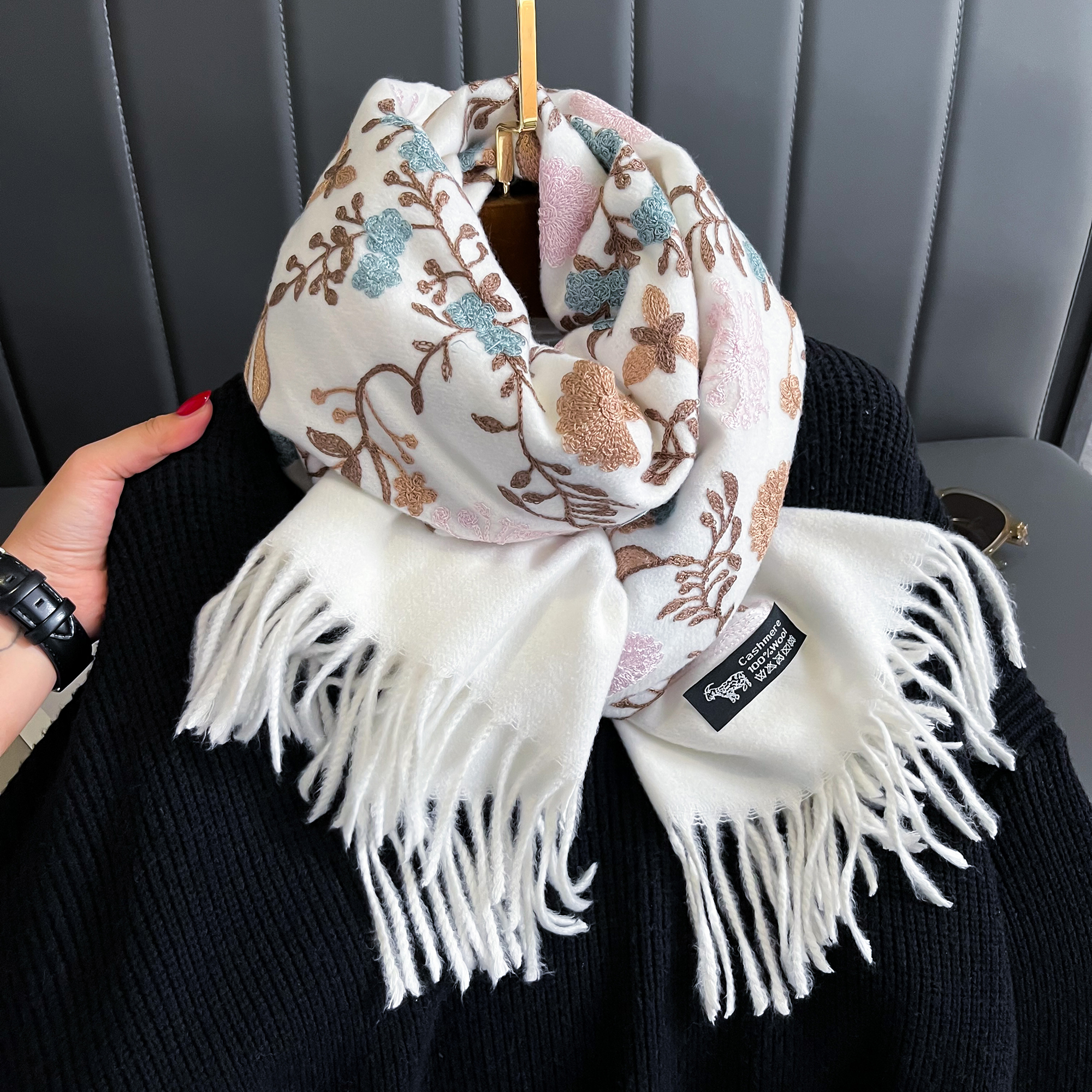 New Winter Warm Cashmere Scarf - Home Textiles Blanket reseña y precio