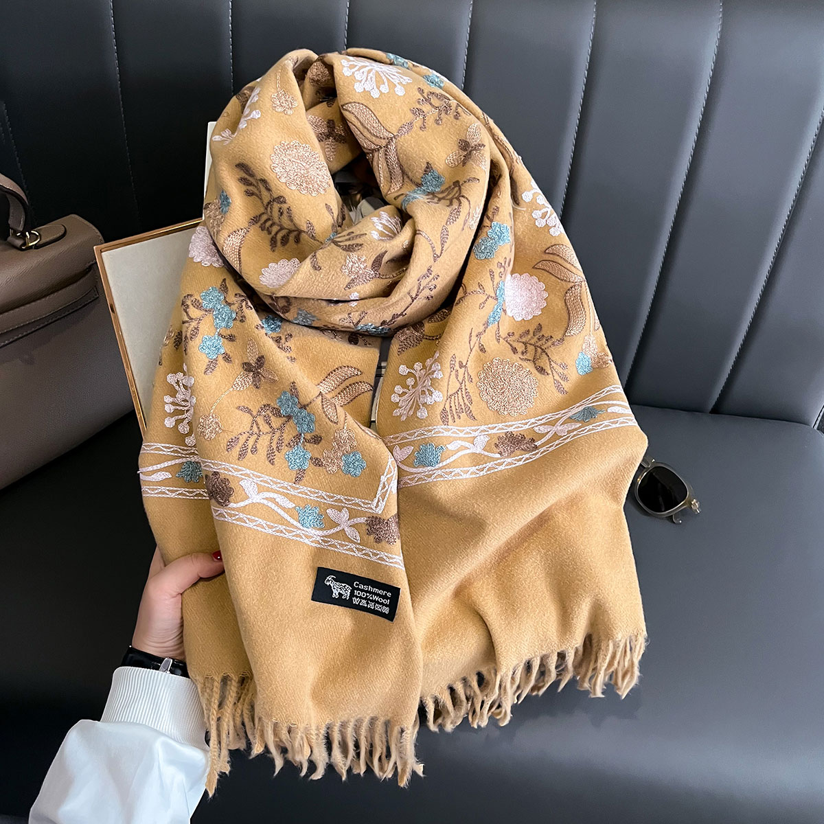 New Winter Warm Cashmere Scarf - Home Textiles Blanket reseña y precio