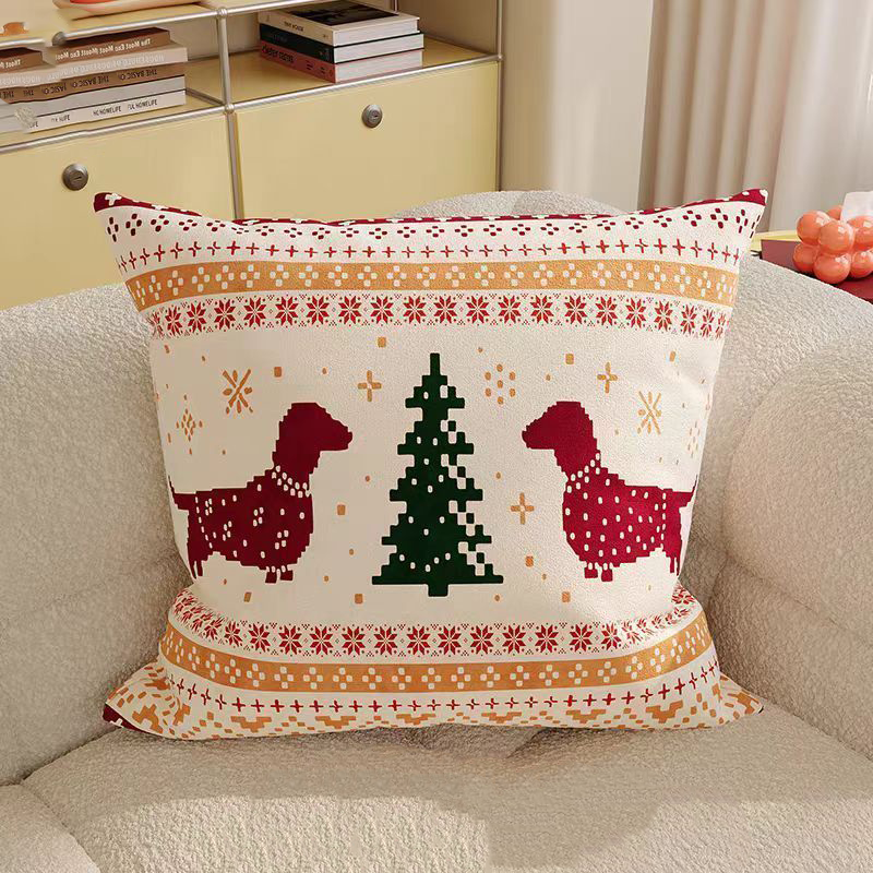 Christmas Fair Isle Dachshund  - Home Textiles Fair reseña y precio