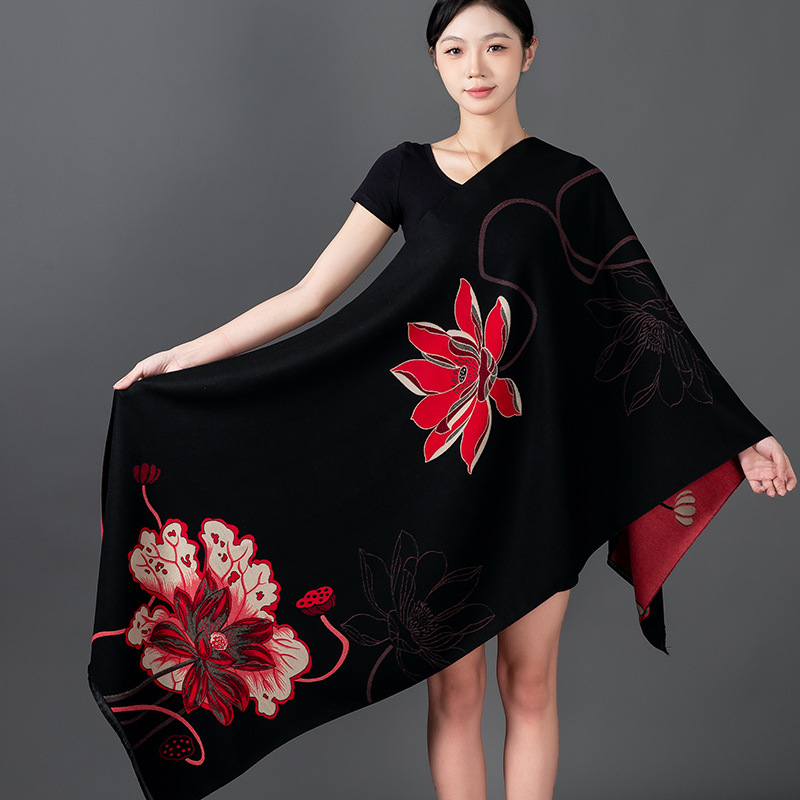 Women Winter Shawl Cashmere Sc - Home Textiles Blanket reseña y precio