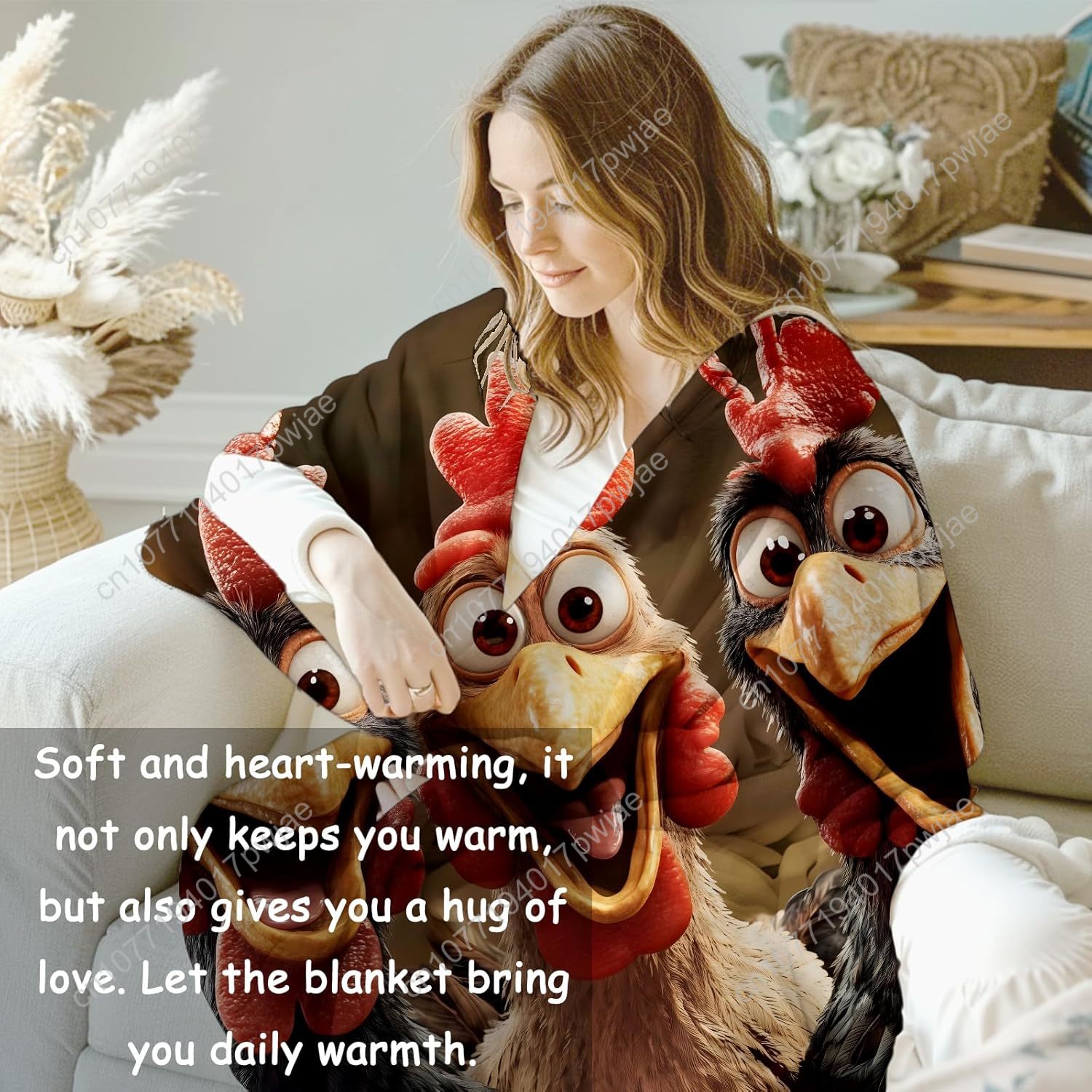 Chickens Blanket Gifts for Wom - Home Textiles Blanket reseña y precio