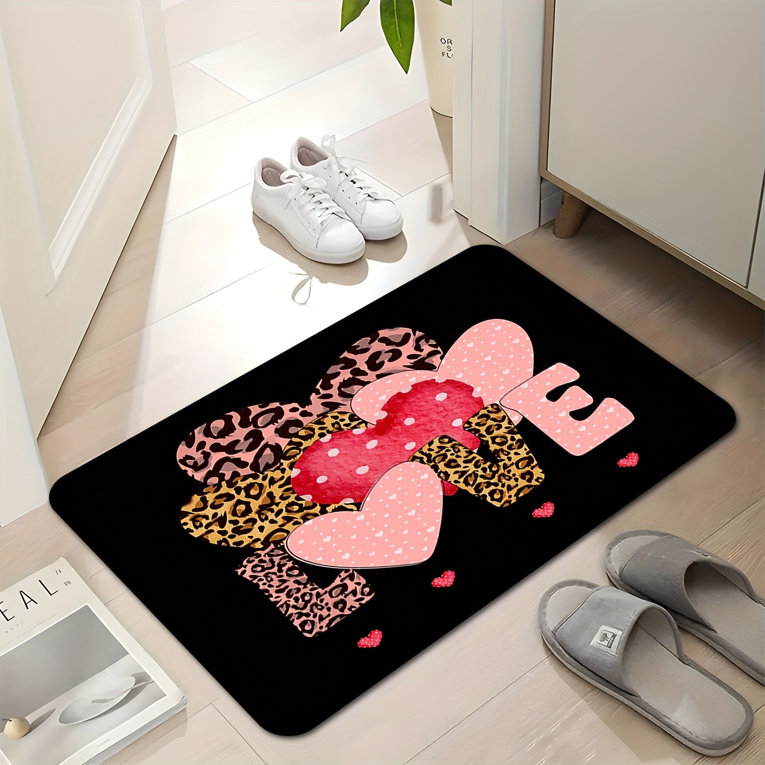 Leopard Heart Love Print Doorm - Home Textiles Premium reseña y precio