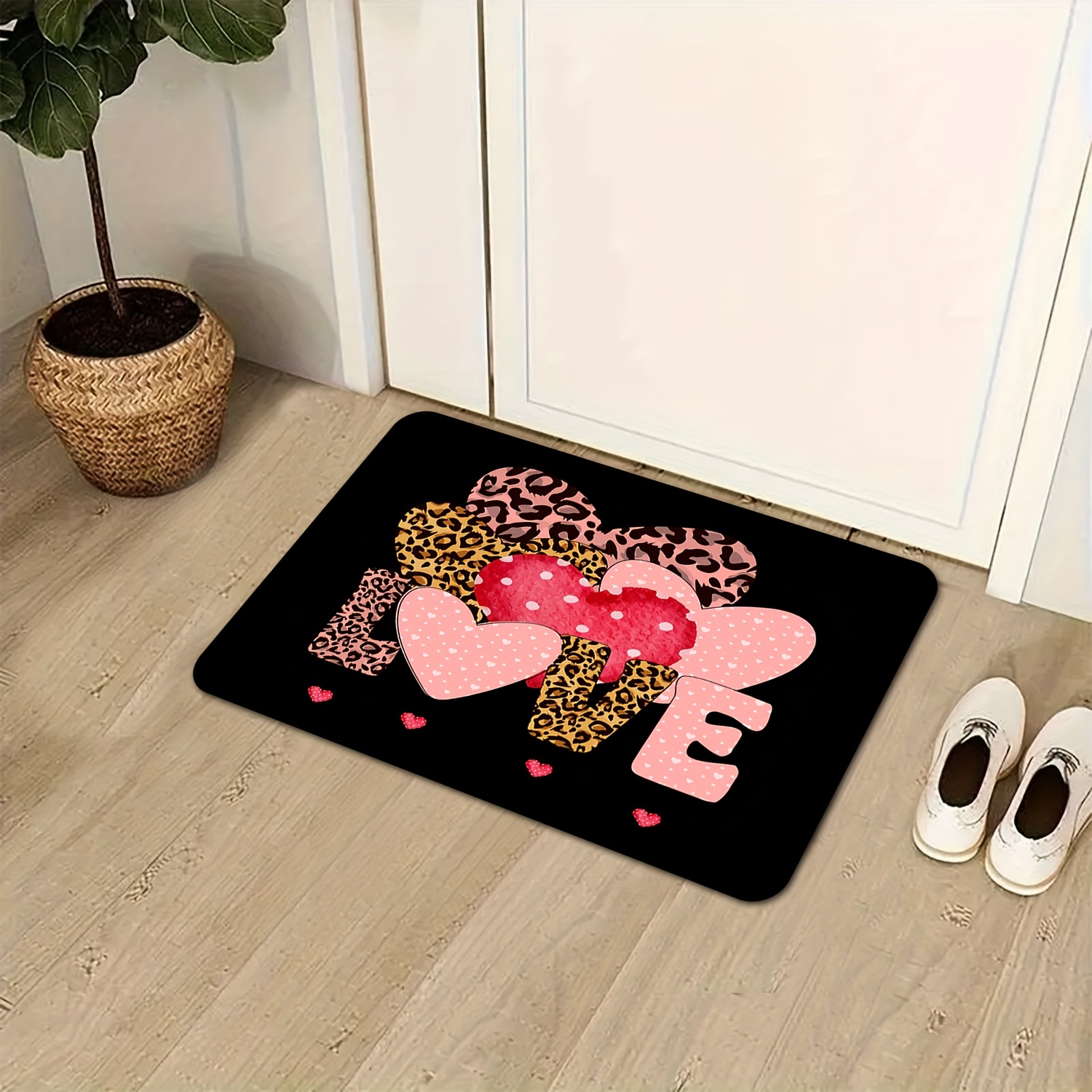 Leopard Heart Love Print Doorm - Home Textiles Premium reseña y precio