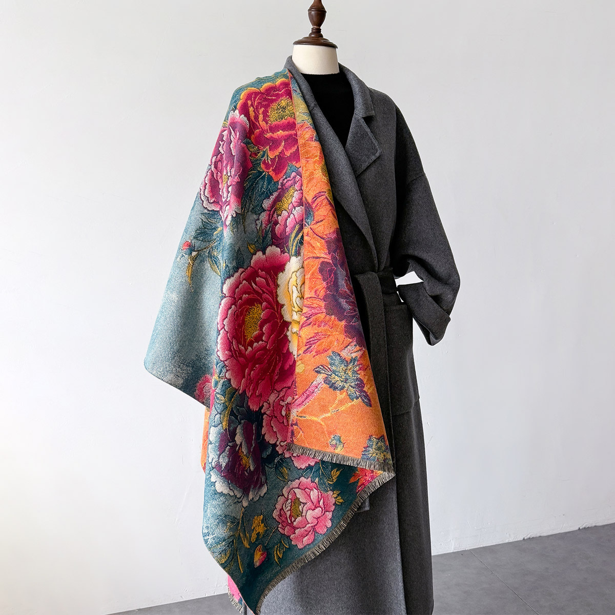 Warm Cashmere Scarf Women Shaw - Home Textiles Blanket reseña y precio