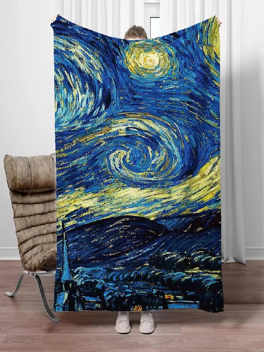 Van Gogh Boho Throw Blanket fo - Home Textiles Luxury reseña y precio