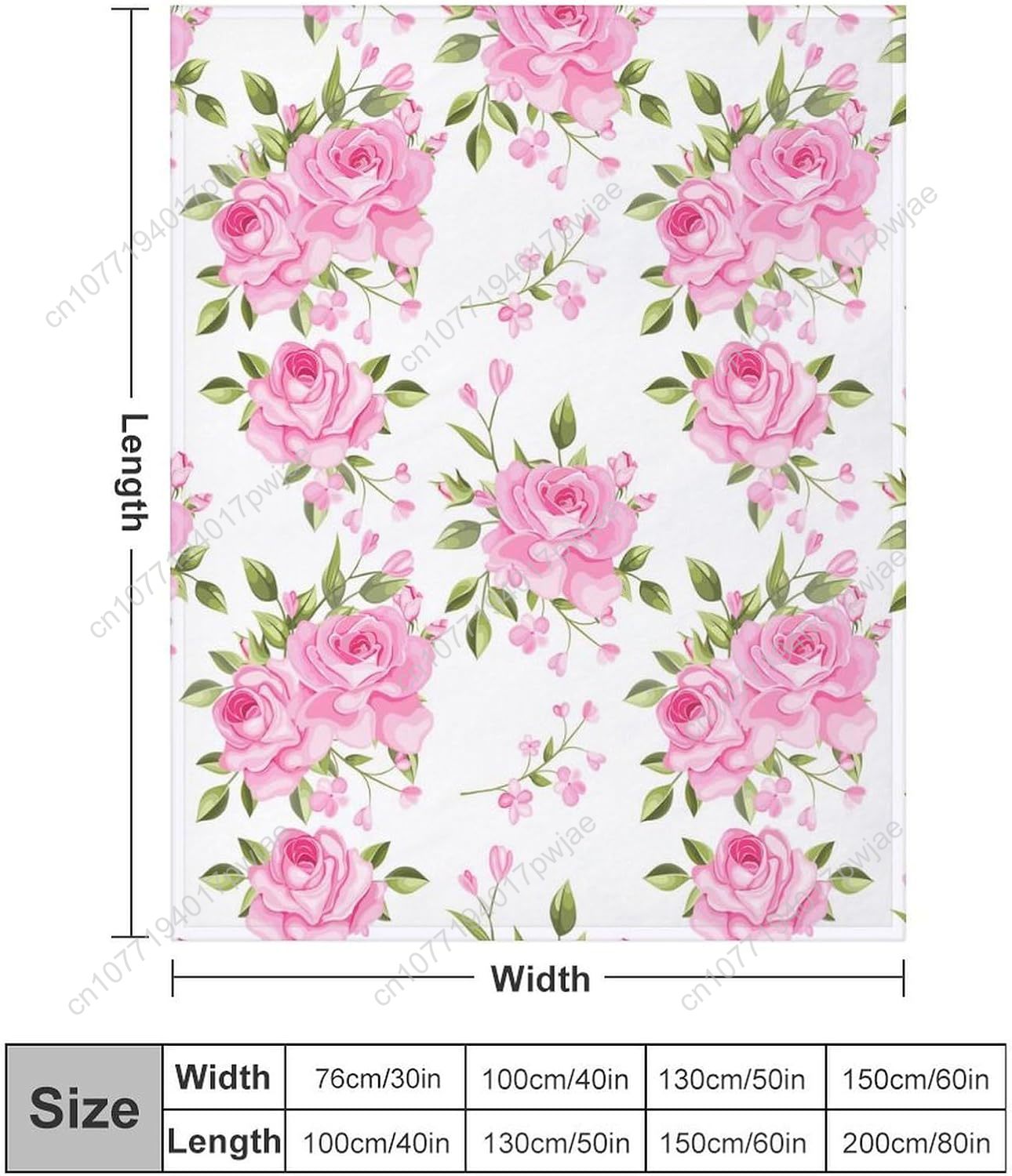 Pink Flower Throw Blanket Flor - Home Textiles Blanket reseña y precio