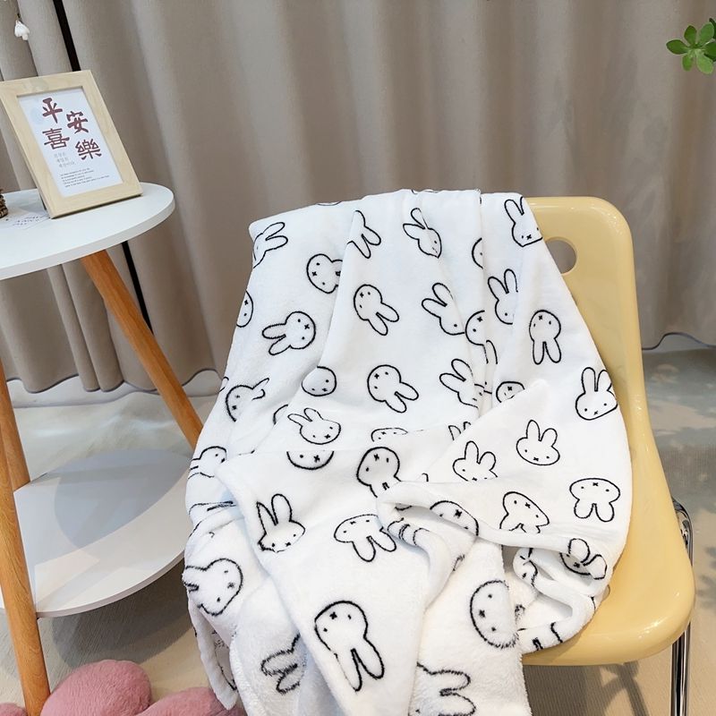 Kawaii Miffy Blanket Flannel O - Home Textiles Blanket reseña y precio