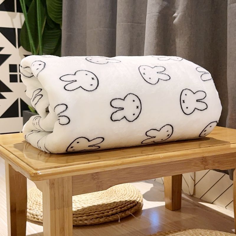 Kawaii Miffy Blanket Flannel O - Home Textiles Blanket reseña y precio
