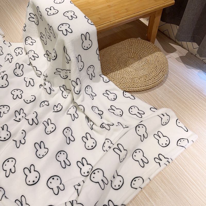 Kawaii Miffy Blanket Flannel O - Home Textiles Blanket reseña y precio
