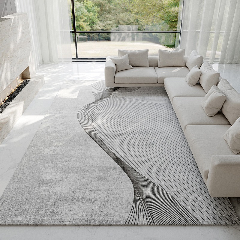 Abstract Light Gray Carpet Mod - Home Textiles Luxury reseña y precio