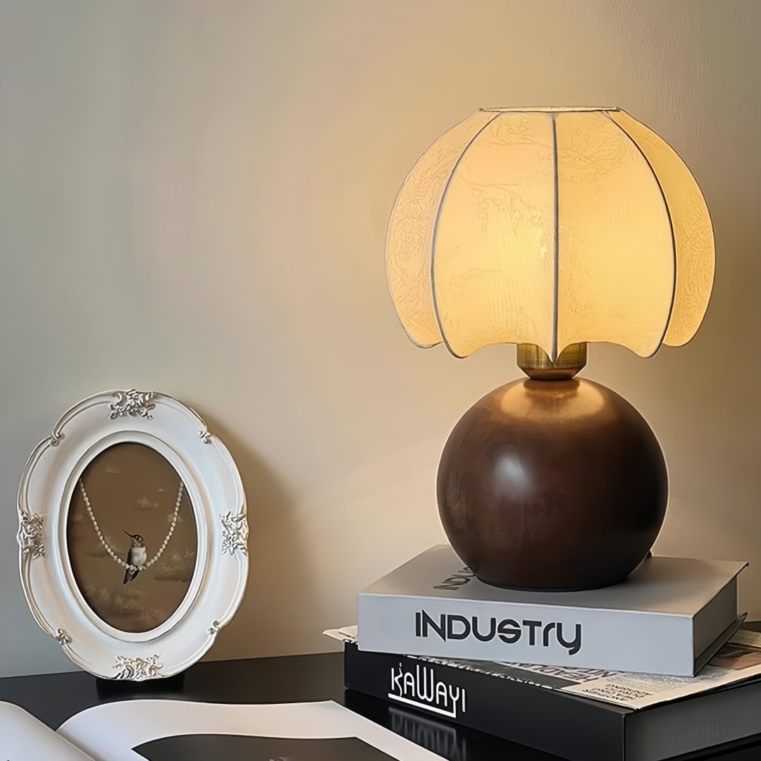 Vintage floral table lamp, med - Home Textile reseña y precio