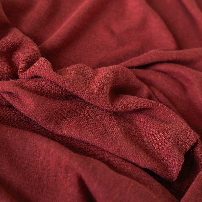 Soft Keep Warm Red Hemp Fabric - Home Textiles Design reseña y precio