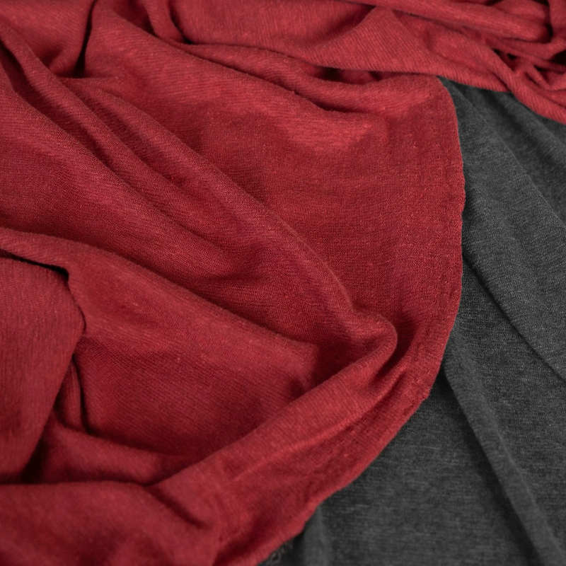 Soft Keep Warm Red Hemp Fabric - Home Textiles Design reseña y precio