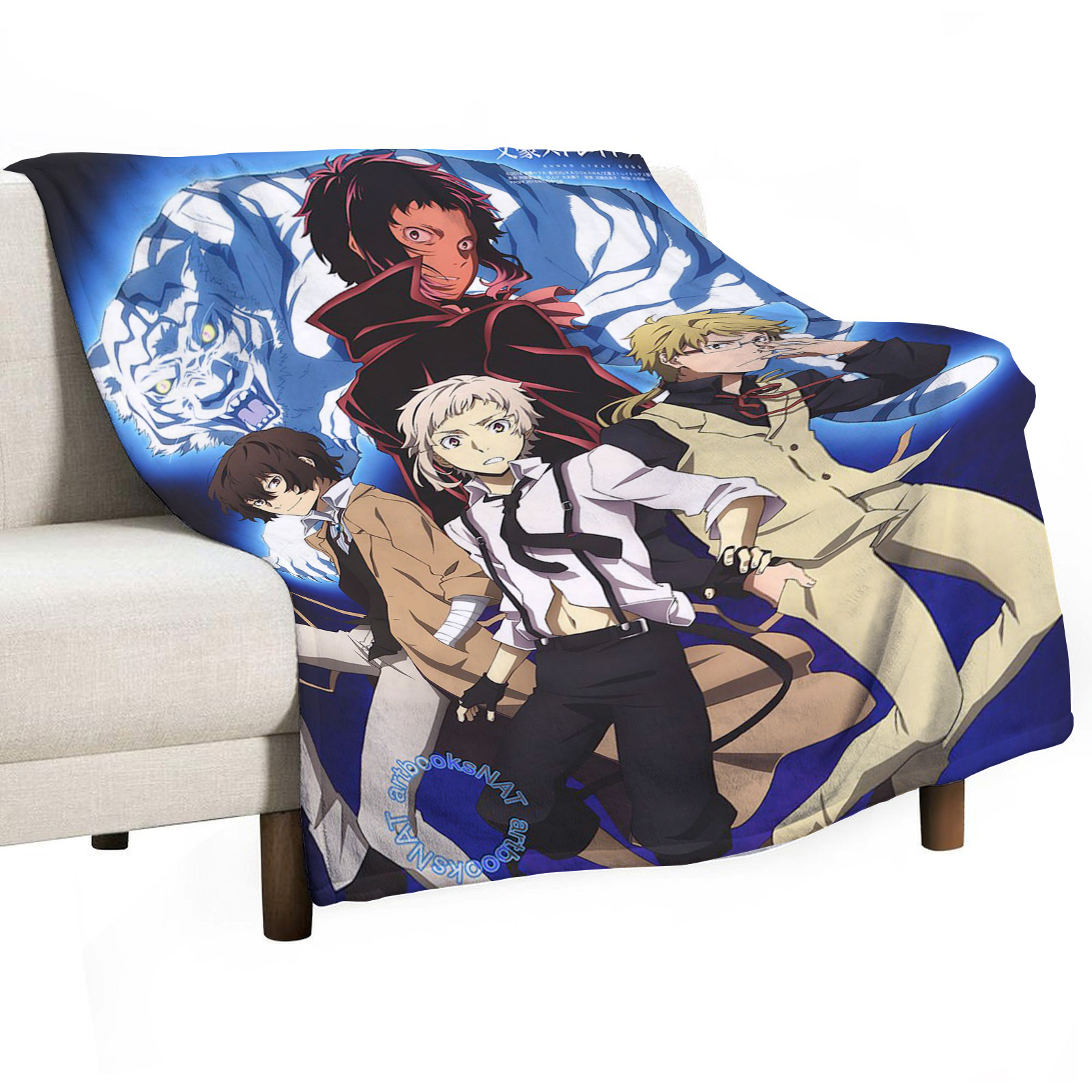 Bungo Stray Dogs Sofa Throw Bl - Home Textiles Luxury reseña y precio