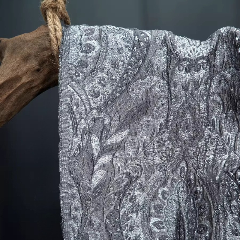 Gray Court Style Shiny Jacquar - Home Textiles Design reseña y precio