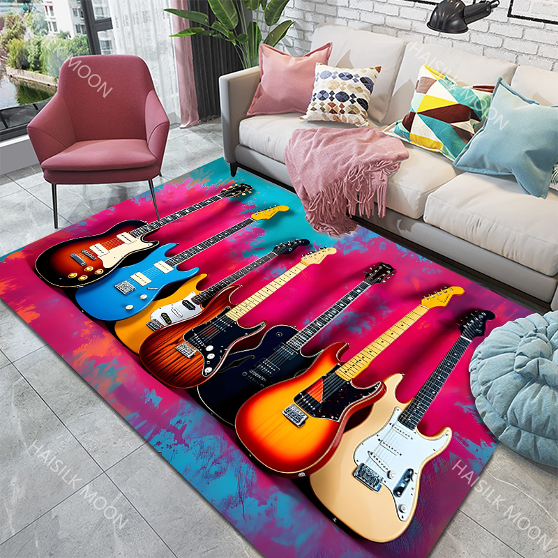 Music Lovers Rock Guitar Patte - Home Textiles Luxury reseña y precio