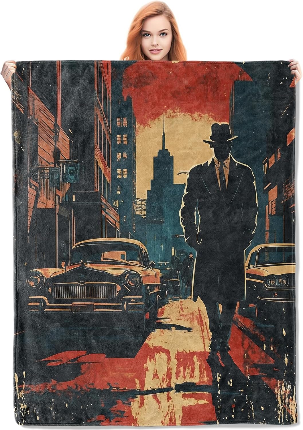 Noir Detective Blanket Gifts f - Home Textiles Blanket reseña y precio