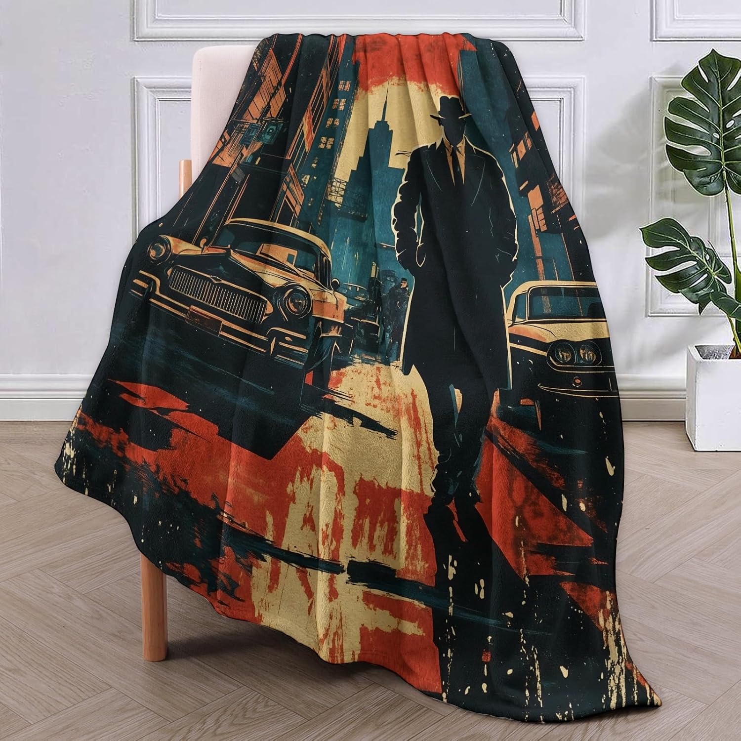 Noir Detective Blanket Gifts f - Home Textiles Blanket reseña y precio