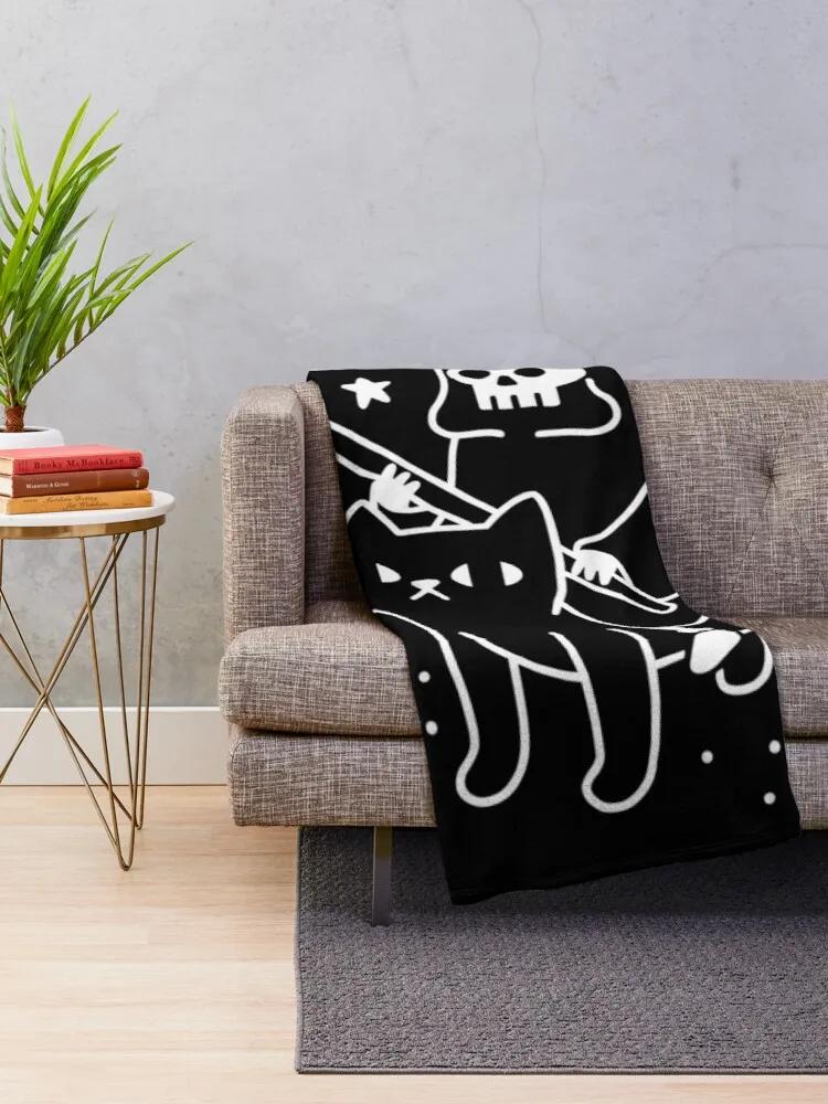 Death Rides A Black Cat Throw  - Home Textiles Luxury reseña y precio