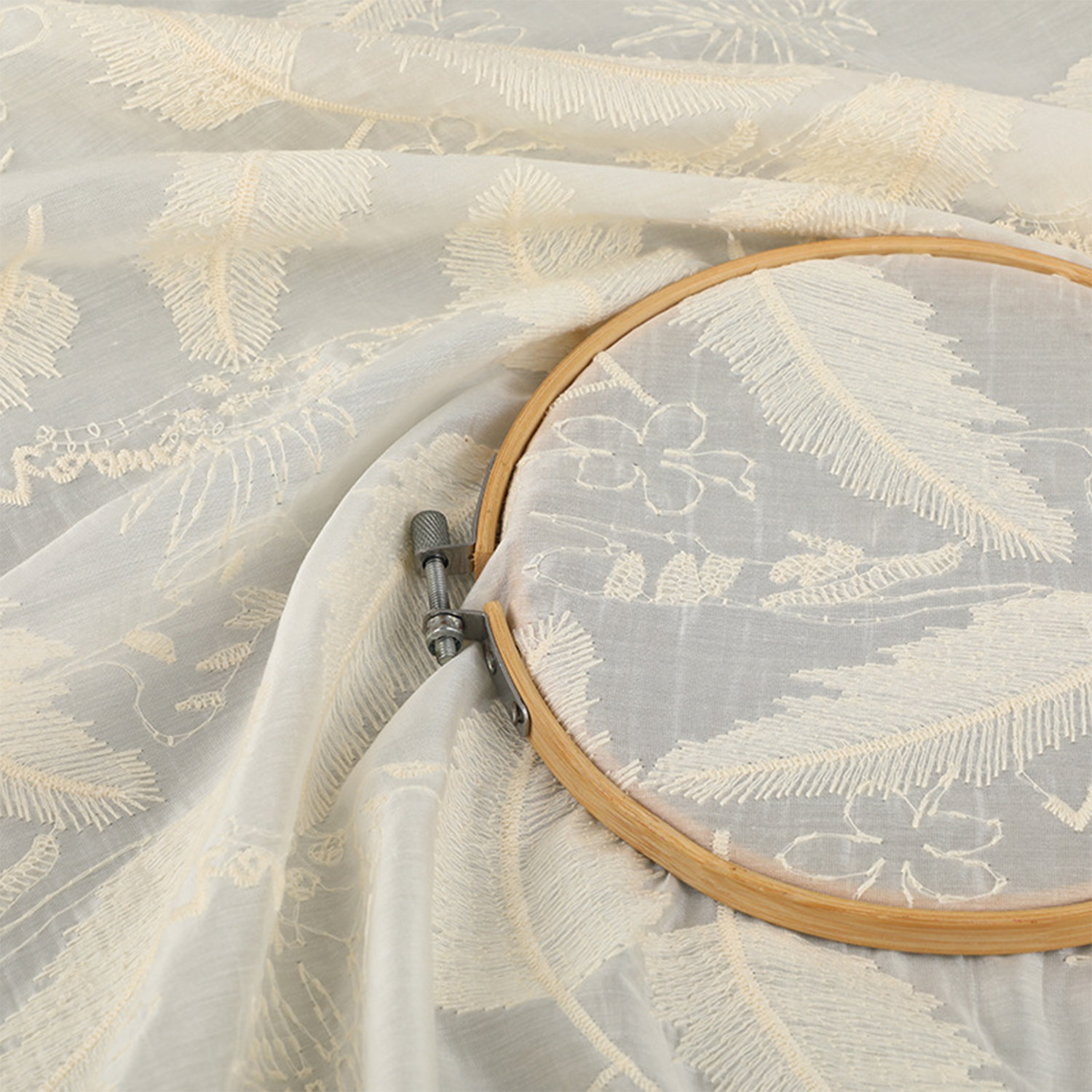 5 Yards Silk Cotton Embroidery - Home Textiles Suppliers In Usa reseña y precio
