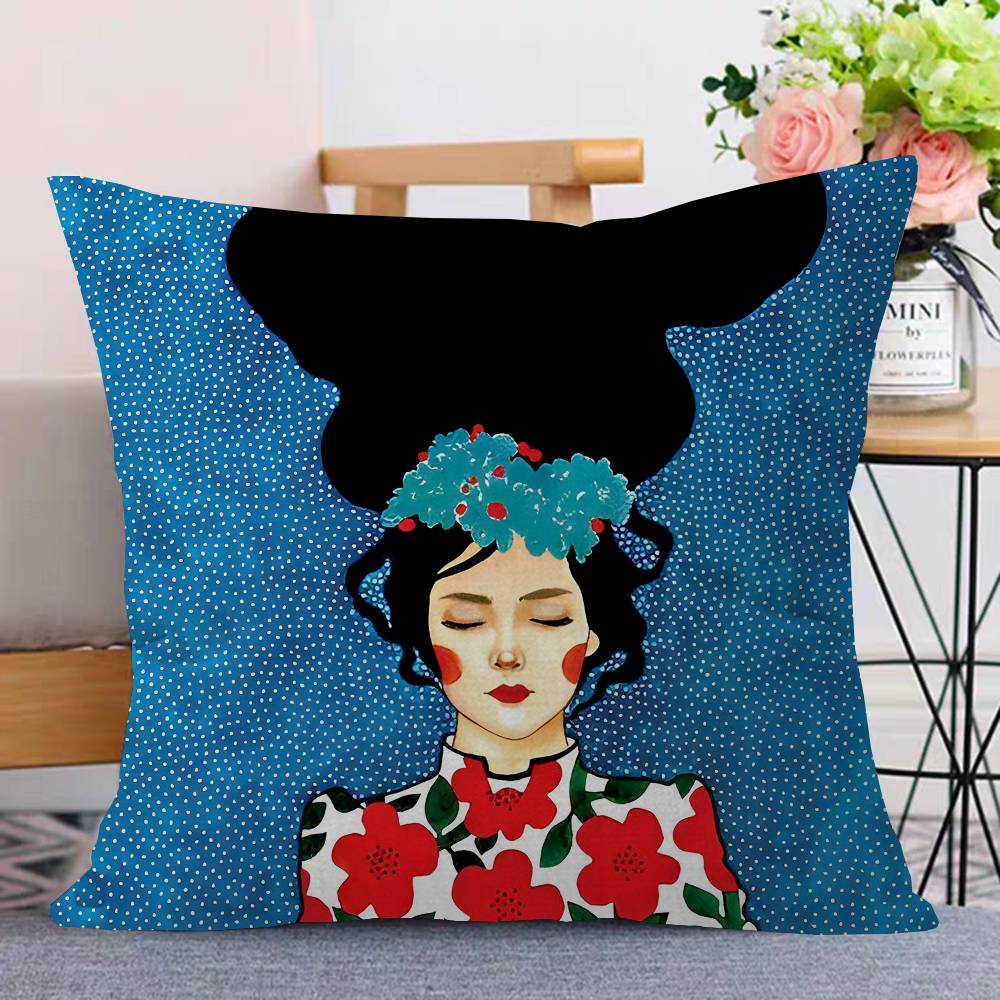 Abstract Flowers Girl fair Luc - Home Textiles Fair reseña y precio