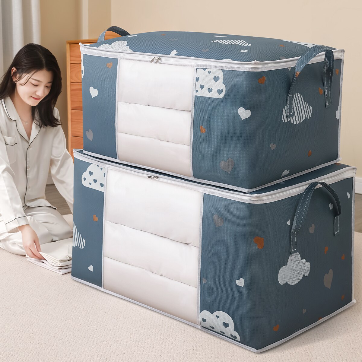 Large Capacity Clothes Storage - Home Textiles Blanket reseña y precio