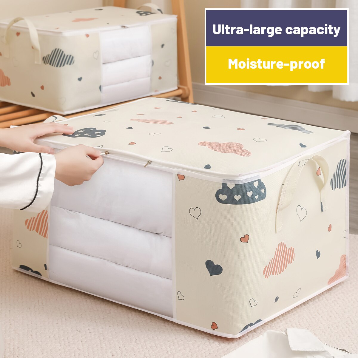 Large Capacity Clothes Storage - Home Textiles Blanket reseña y precio