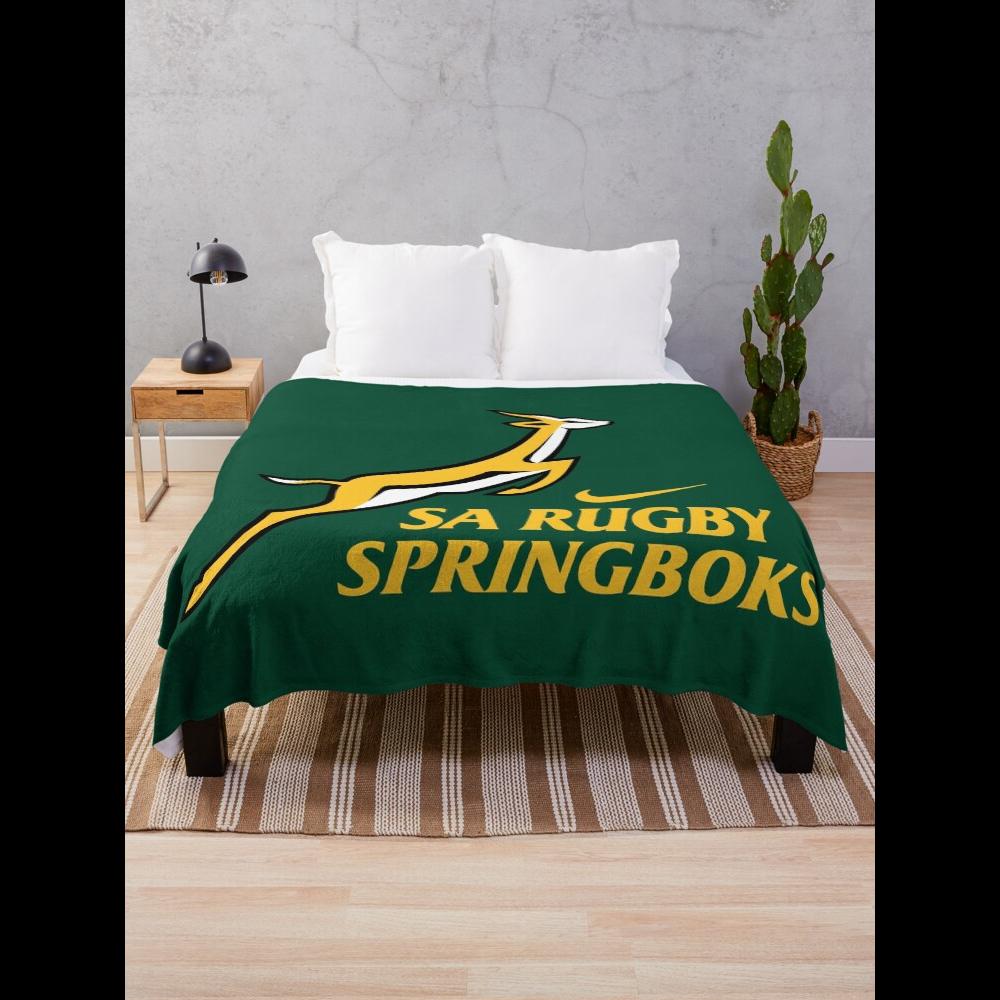 Springbok Rugby Throw Blanket  - Home Textiles Design reseña y precio