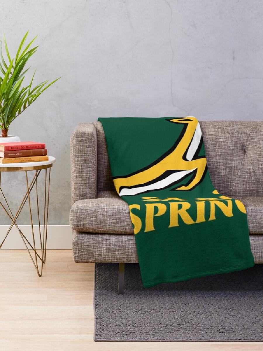 Springbok Rugby Throw Blanket  - Home Textiles Design reseña y precio