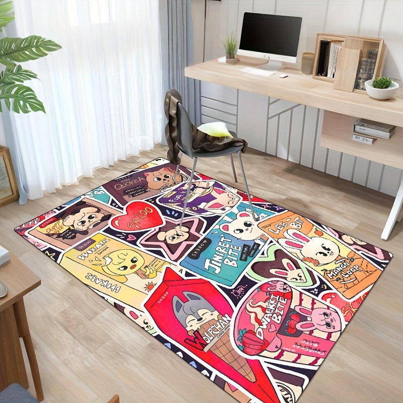 K-pop Idol Cute Cartoon Carpet - Home Textiles Design reseña y precio